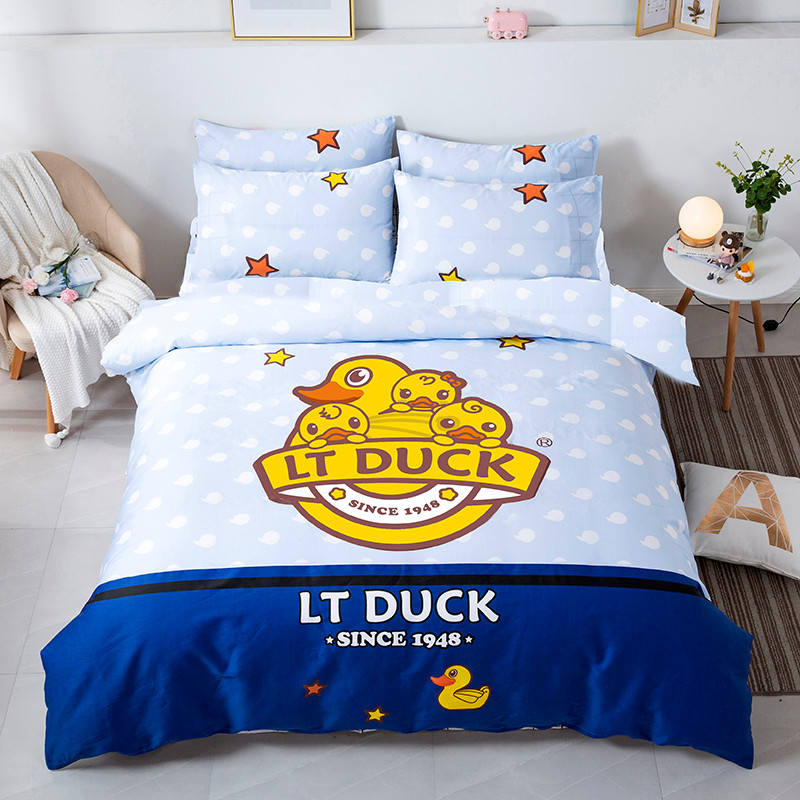 小黄鸭 LT DUCK 全棉四件套 纯棉卡通可爱床上用品全棉...